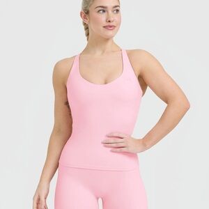 Oner active Unified V-Neck Cross Back Vest | Petal Pink - S